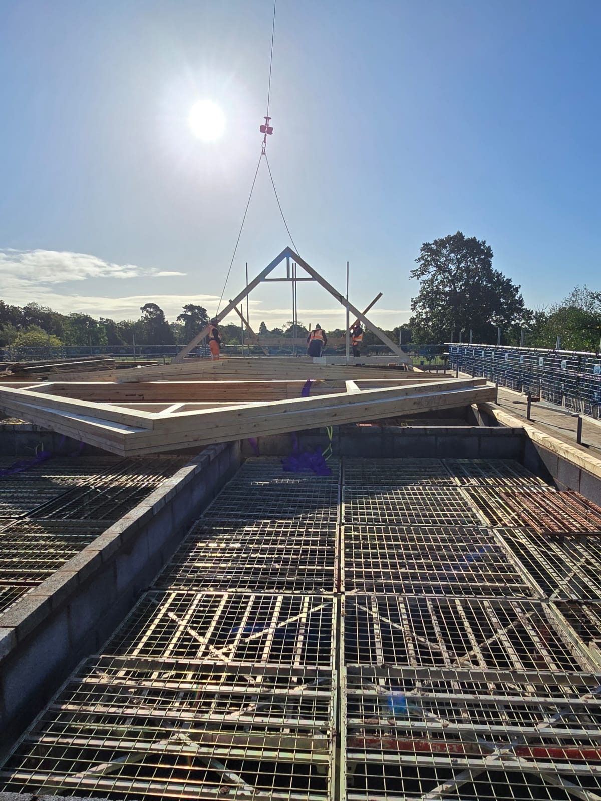 Alice Peachstone, Managing director of Peachstone New Homes inspects a property development